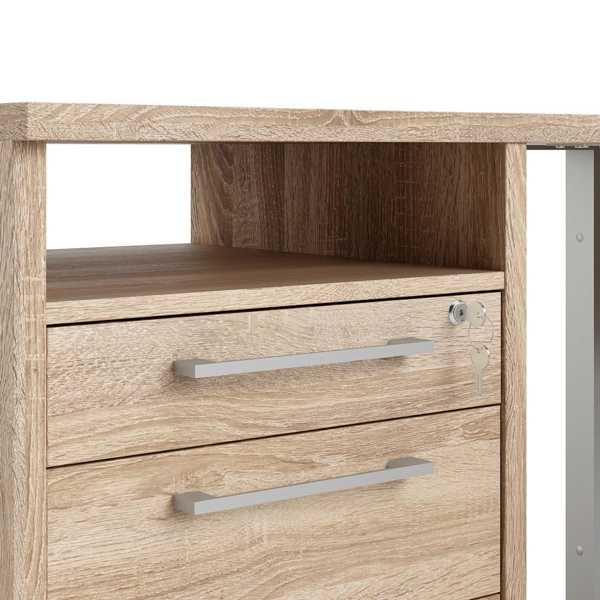 ECKSCHREIBTISCH Eiche Dekor - Eiche Wotan, Holzwerkstoff (151/159/75cm) - ebuy24