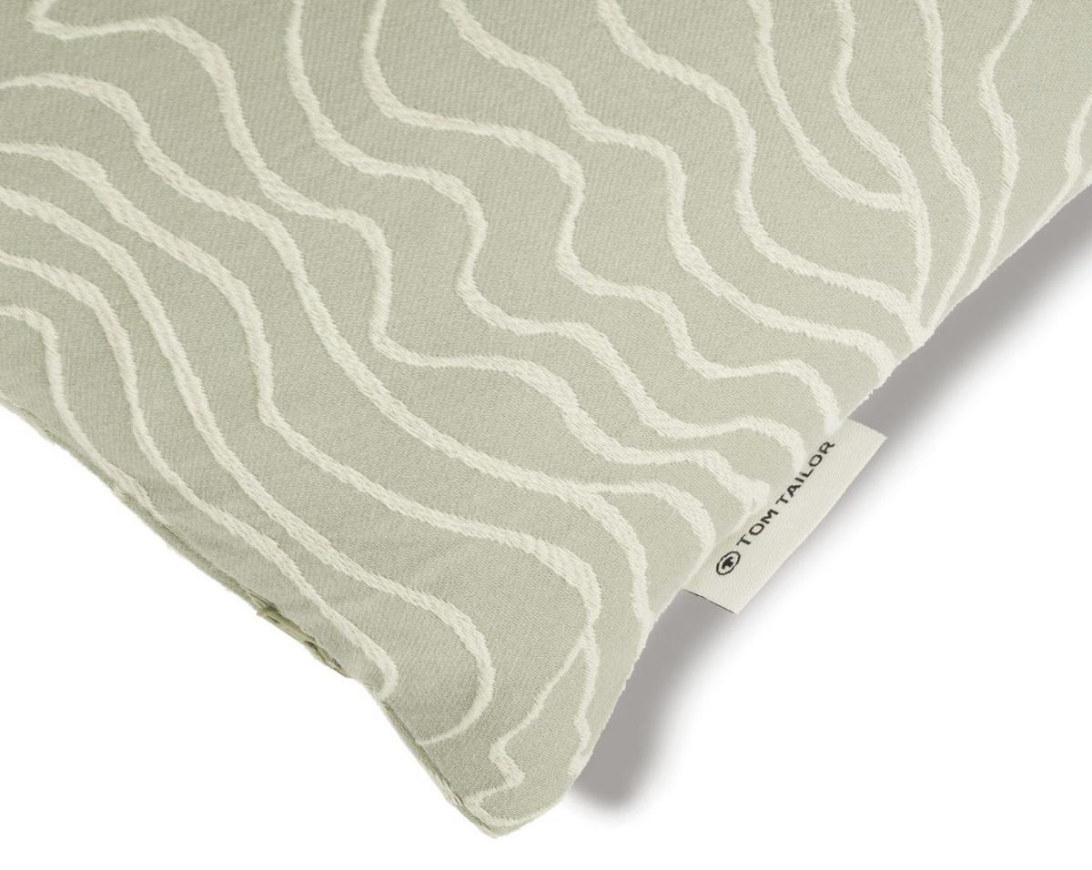 ZIERKISSENHÜLLE Marbel bleu 45x45cm - Pastellgrün, Textil (45/45cm) - Tom Tailor