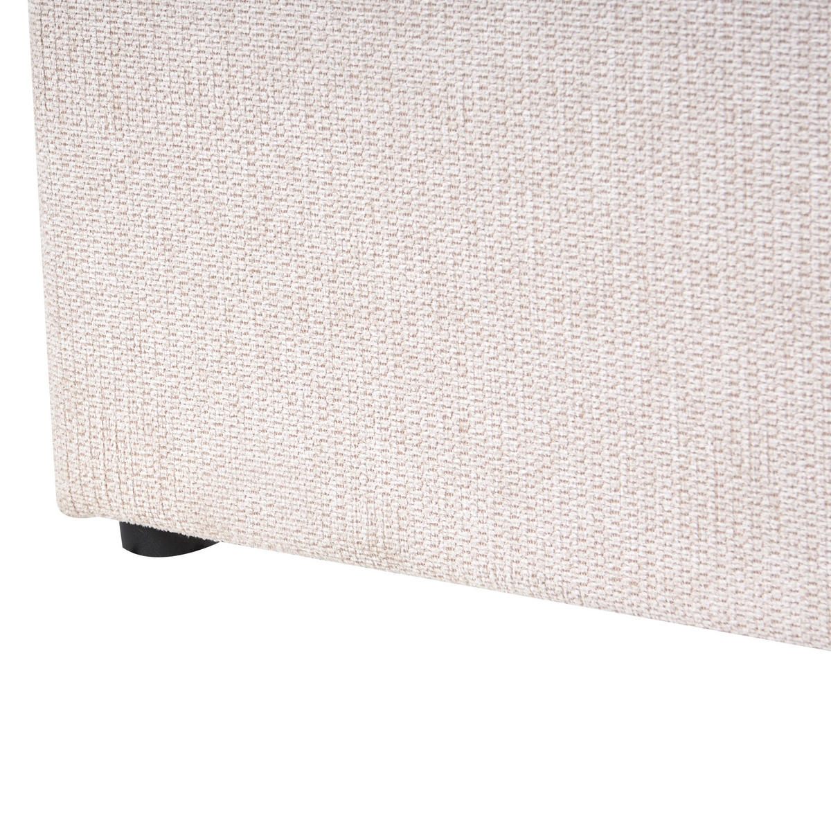 POSTEL s úložným prostorem 160/200 cm Látka Světle béžová Nanterre - béžová, textil (160/200cm) - Beliani