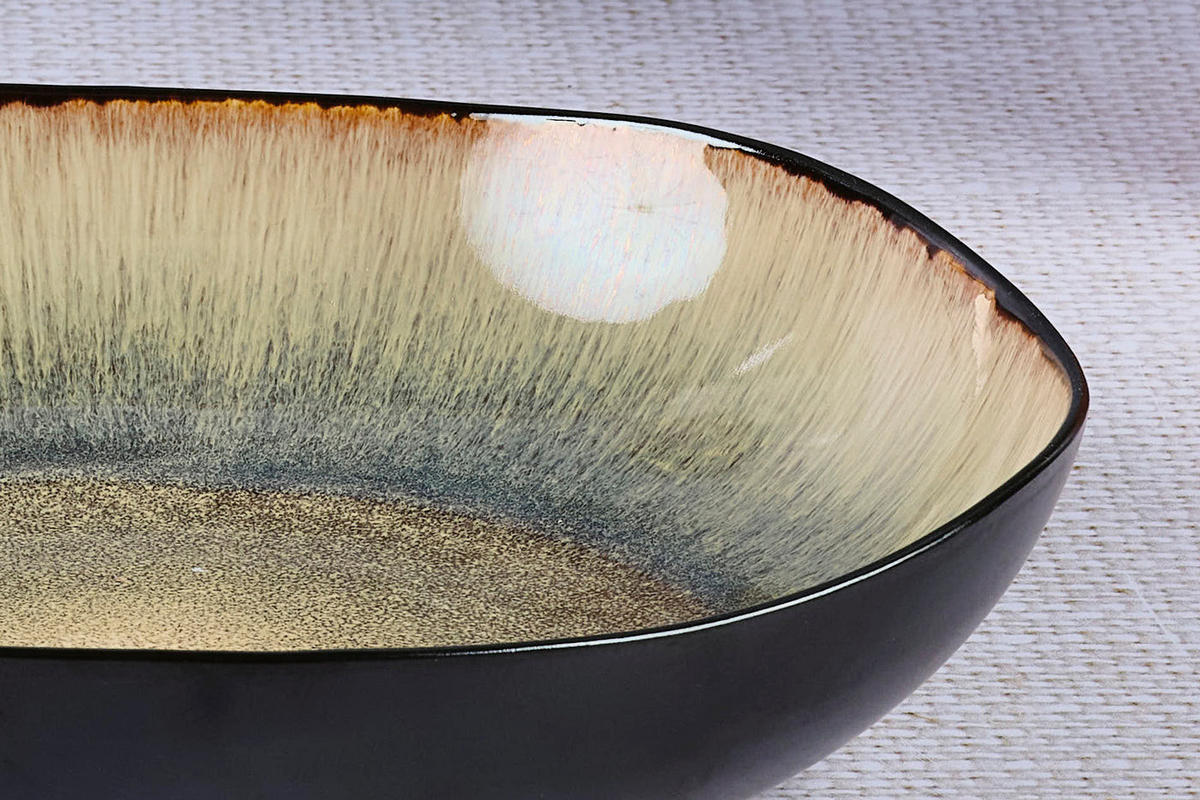 OBSTSCHALE Iris Ø27,5cm und Ø32,5cm - 2er-Set - Wildbraun - Braun, Keramik (6.5cm) - Björn