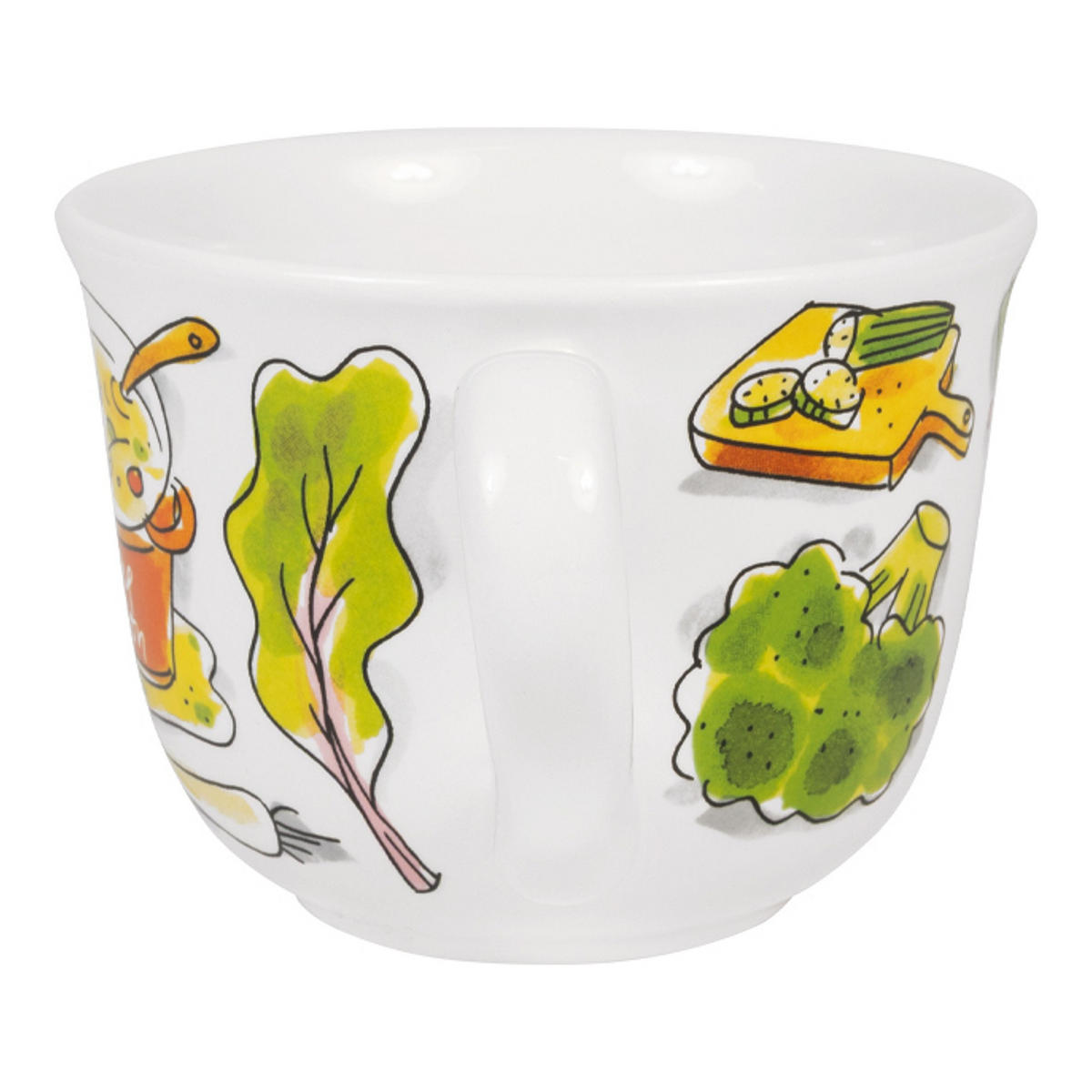 SUPPENSCHALE Grüne Suppe in Bunt - 14cm - Multicolor, Keramik (12.7/16.2/9.7cm) - Blond Amsterdam