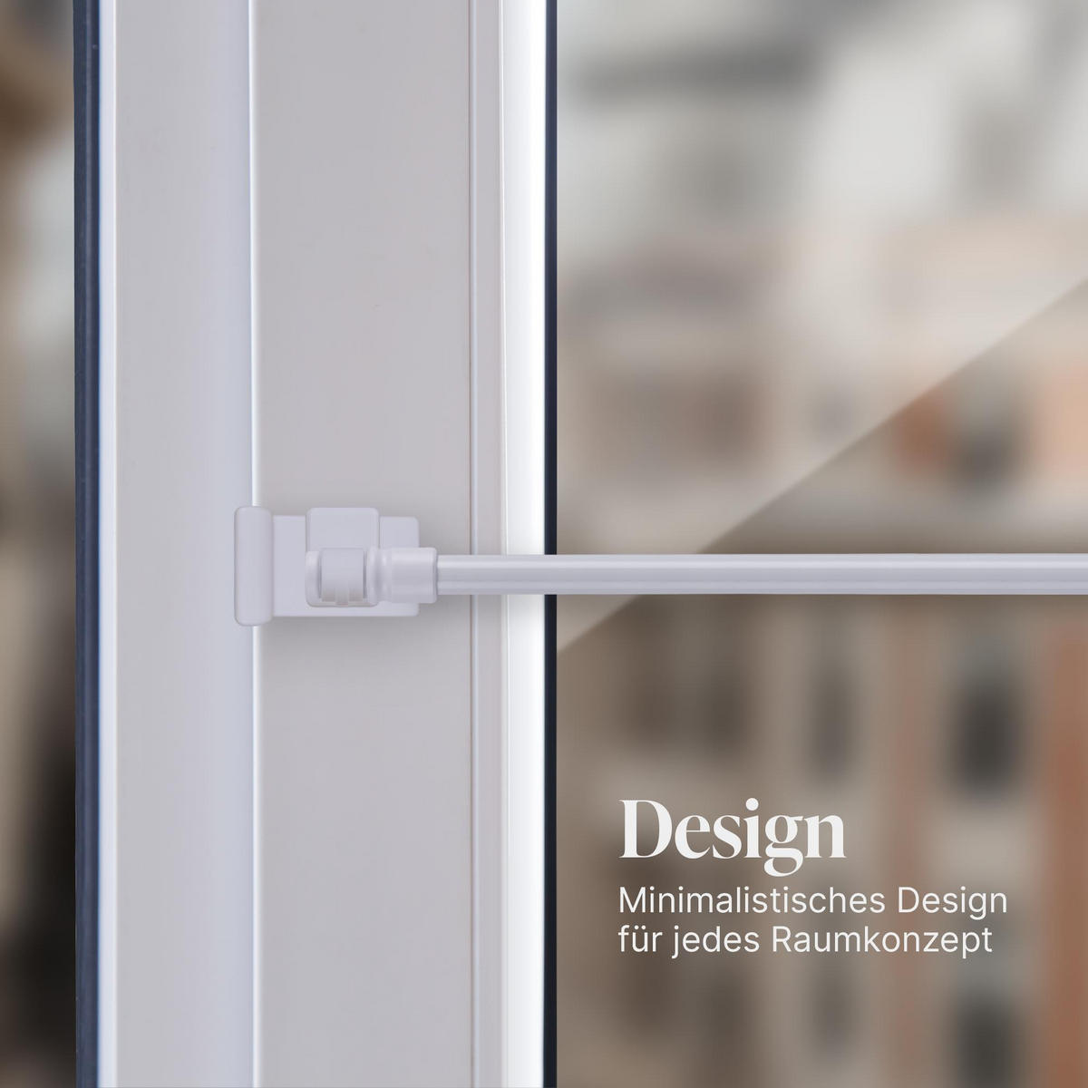 KLEMMTRÄGER für Cafehausstangen 2er Pack - Weiß, Kunststoff (2/4/4cm) - Bestlivings