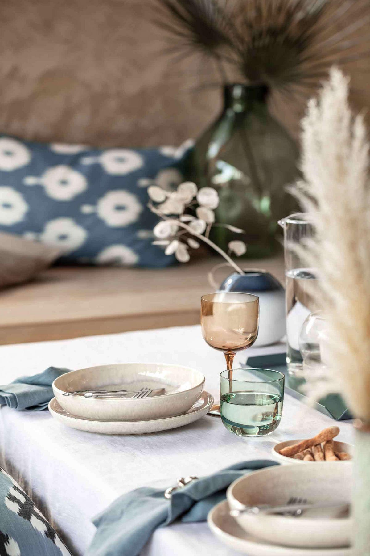 TAFEL-SET Perlemor Sand beige 4er Set - Beige, Keramik (28/22/38cm) - like.Villeroy & Boch