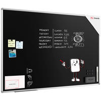 KREIDETAFEL mit Alurahmen Premium EXPO 150x100cm - Schwarz, Metall (150/100/1.6cm) - ALLboards