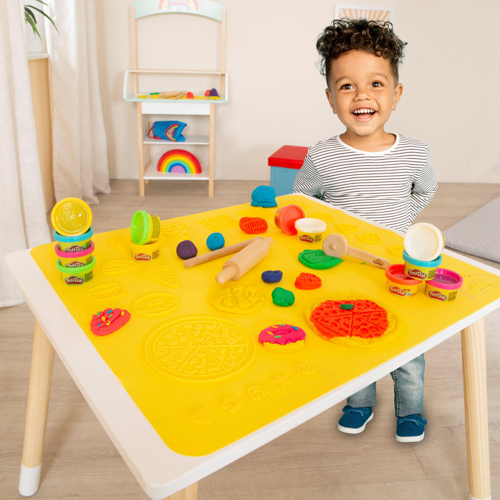 Thumbnail - Roba Spielset, Grau, Kunststoff, Holz, 50x55x1 cm, unisex, FSC Mix, Spielzeug, Kinderspielzeug, Malen & Basteln