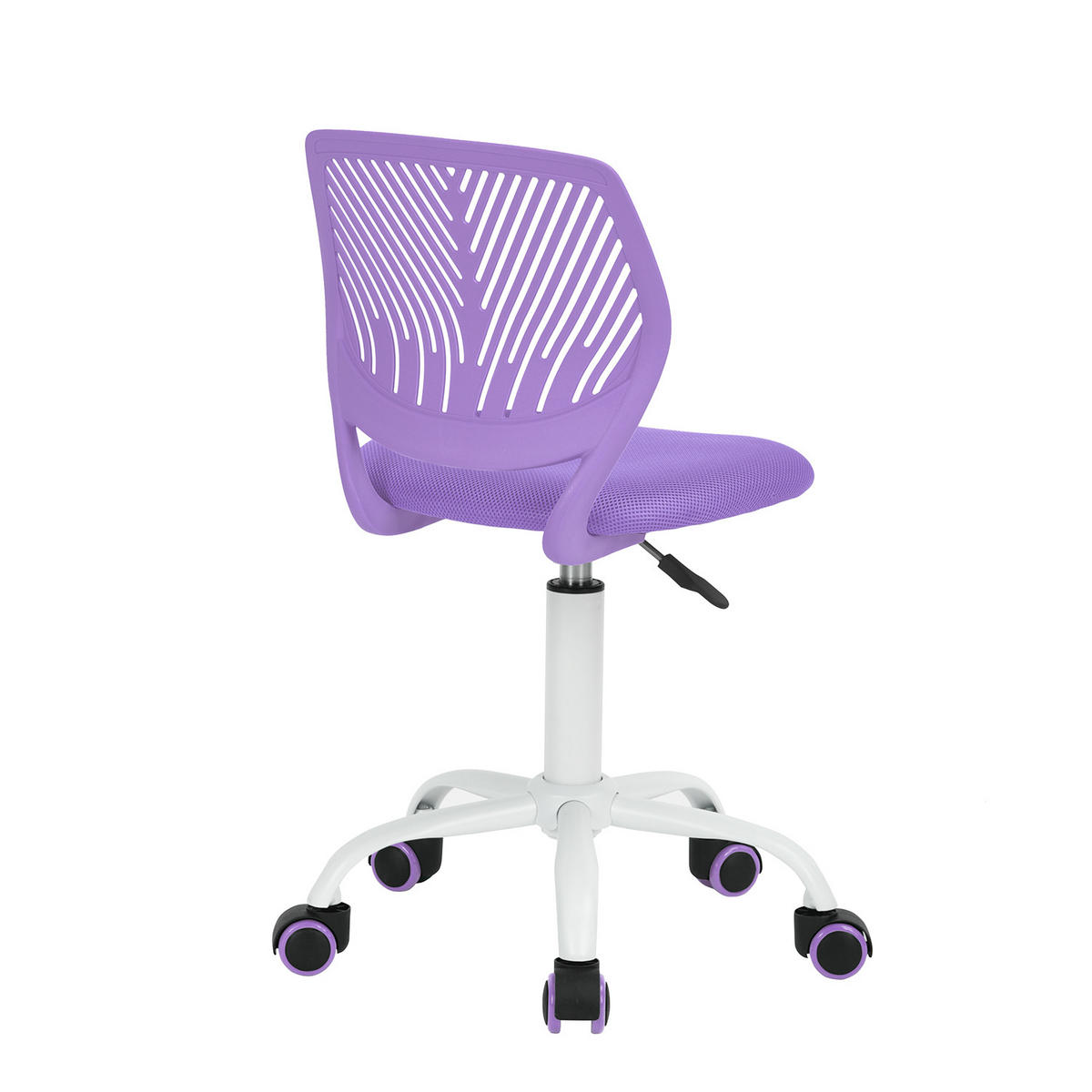 DREHSTUHL Lila - Lila/Weiß, Metall (38/85/39cm) - Urban Meuble
