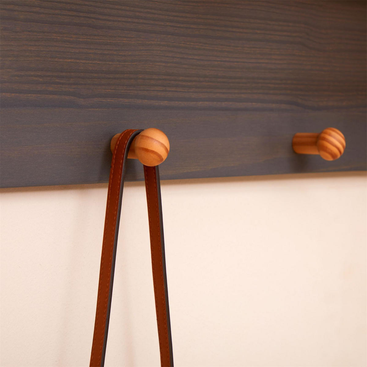 WANDGARDEROBE BOLTON - Anthrazit/Grau, Holz (109/40/27cm) - IDIMEX