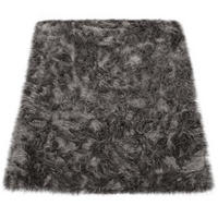 HOCHFLORTEPPICH 60/100 cm Playa 960 - Anthrazit, Textil (60/100cm) - Paco Home