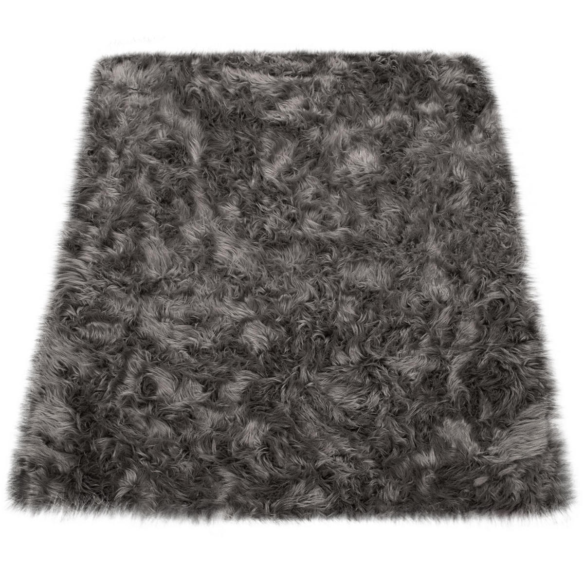 HOCHFLORTEPPICH 60/100 cm Playa 960 - Anthrazit, Textil (60/100cm) - Paco Home