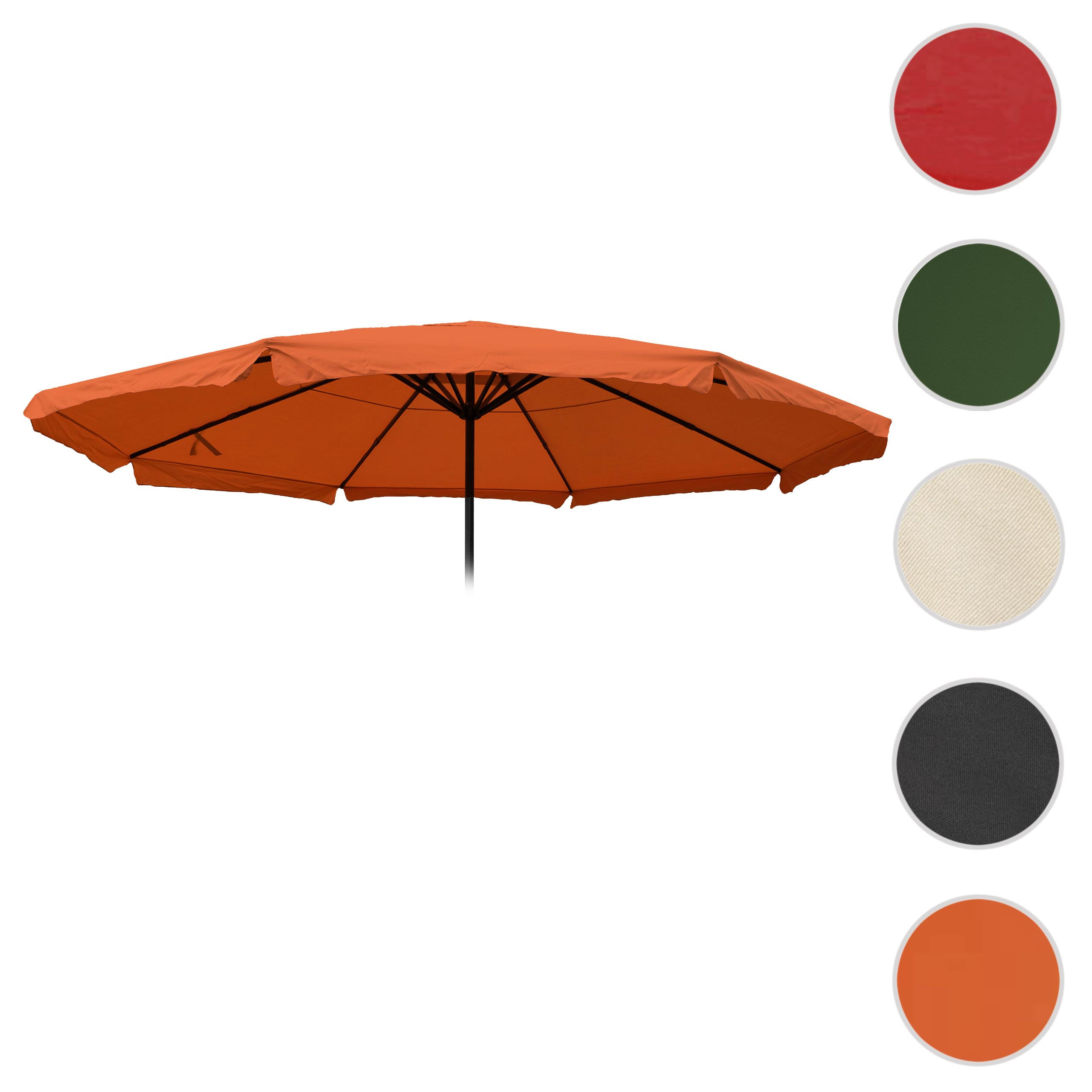ERSATZ-BEZUG FÜR SCHIRM PRO Orange - Orange, Textil (500/500cm) - MCW
