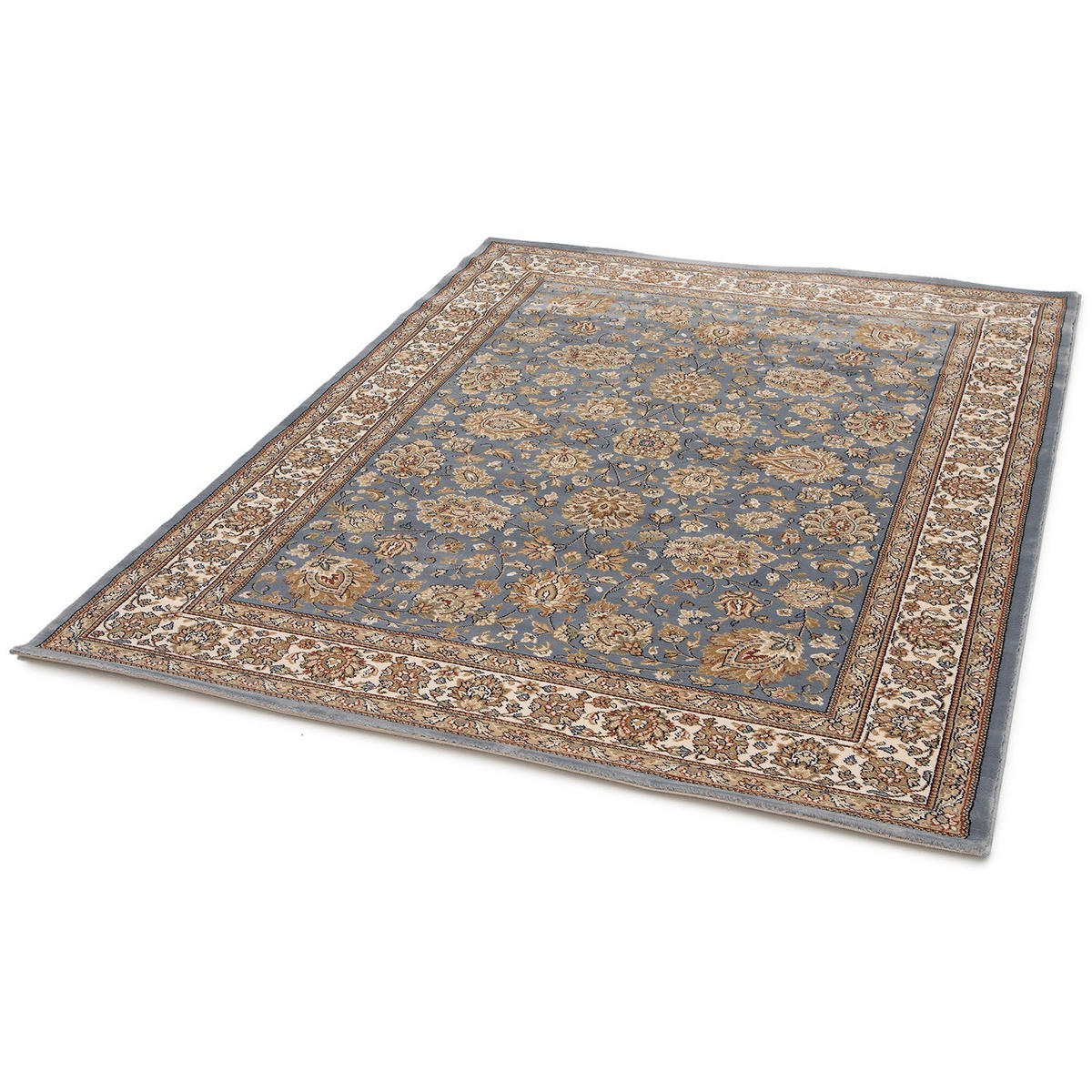 DESIGN Teppich mit Blumenmuster blau - Blau, Textil (170/230cm) - AFK Living