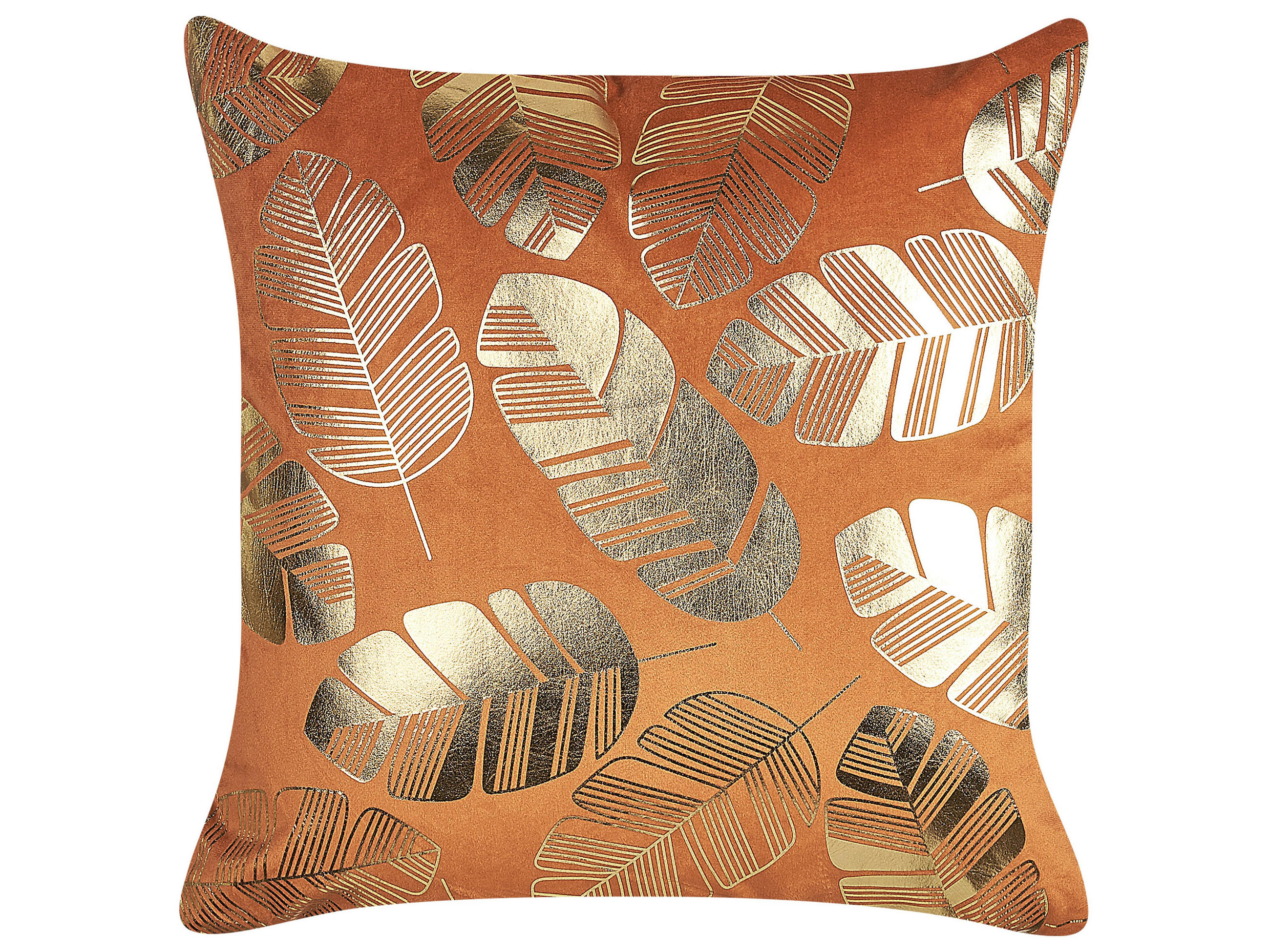 DEKOKISSEN 2er-Set Orange 45/45 cm Sunflower - Orange, Textil (45/45cm) - Beliani