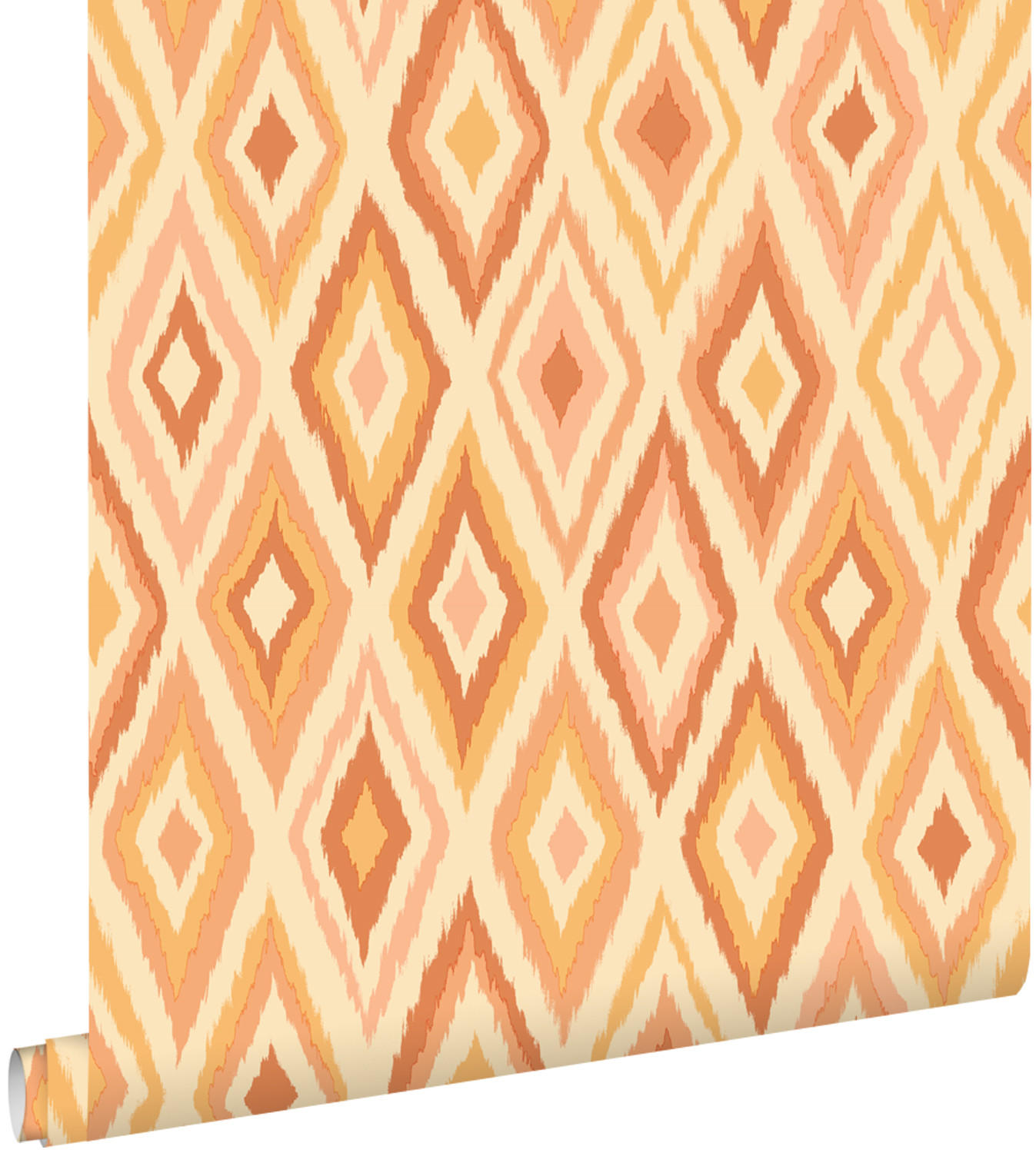 TAPETE Karomuster 50 x 900 cm - Orange, Papier (50/900cm) - ESTAhome