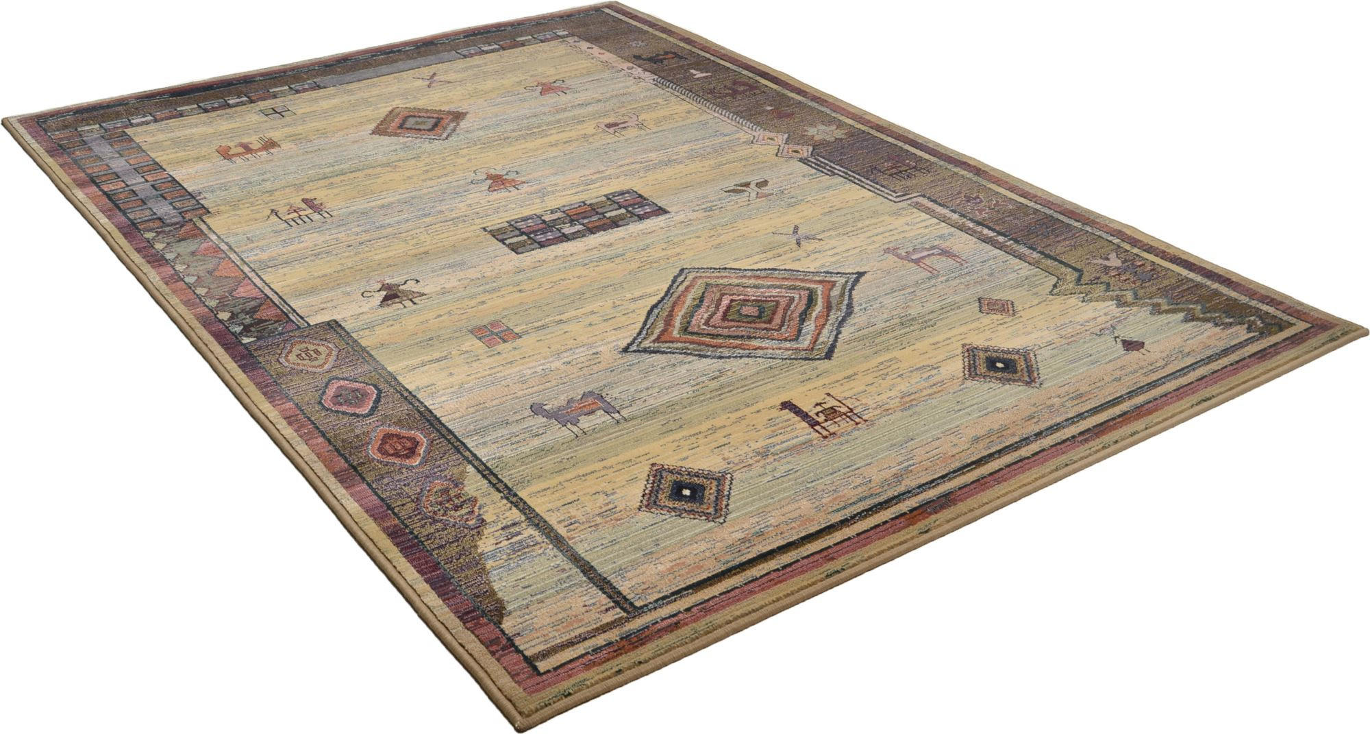 WEBTEPPICH Gabiro 002 160x235 cm - Beige, Textil (160/235cm) - THEKO