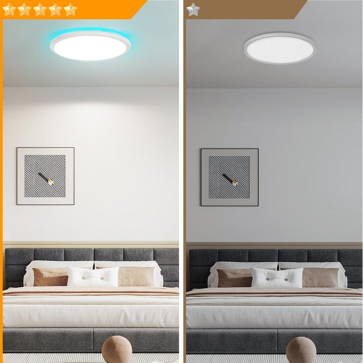 LED-DECKENLEUCHTE Xandor 30/30/2.7 cm - Weiß, Metall (30/30/2.7cm) - ZMH