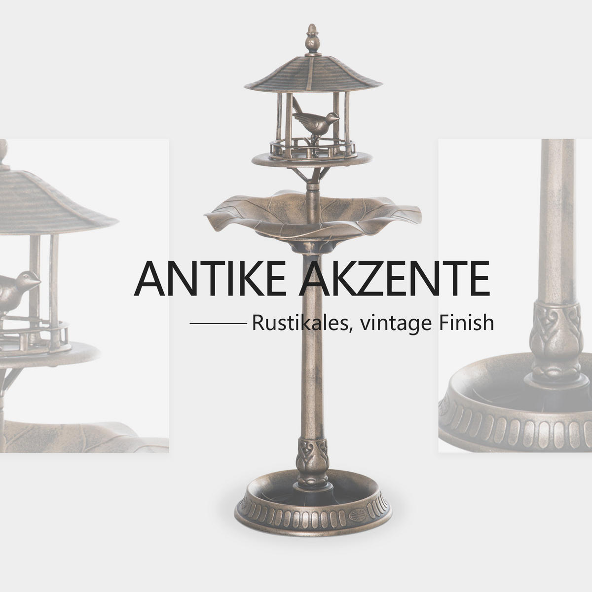 VOGELTRÄNKE, Kunststoff, Gold - Goldfarben, Kunststoff (50/113/50cm) - Outsunny