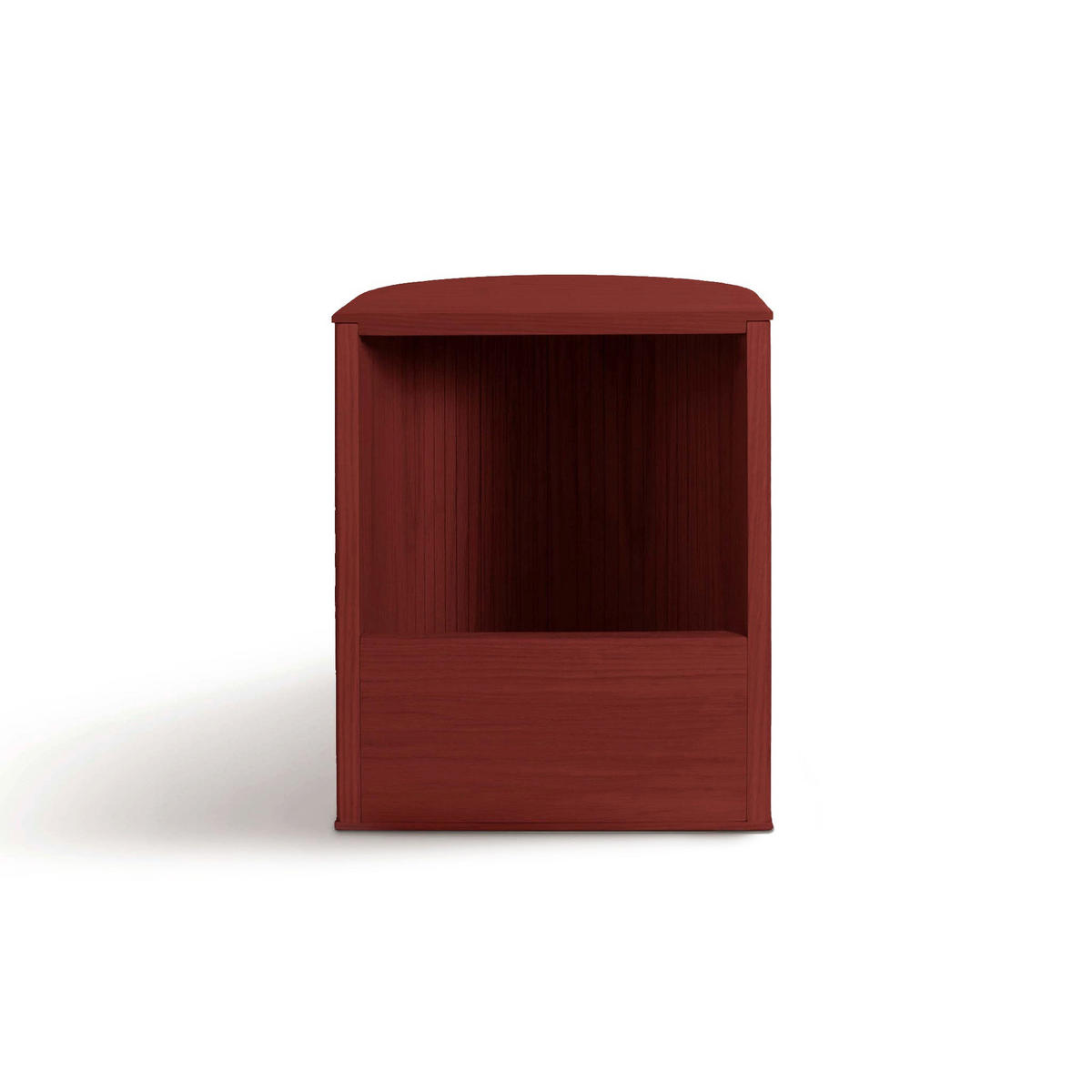 HOCKER Duna mit Stauraum - Dunkelrot, Holz (35/45/32.8cm) - Woodendot
