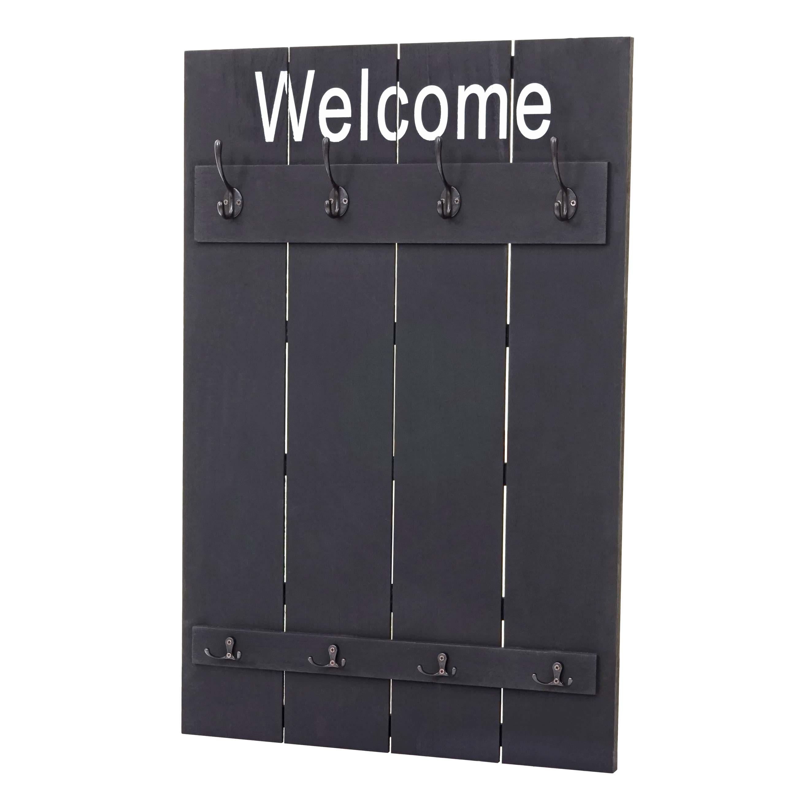 WANDGARDEROBE WELCOME SHABBY Grau - Grau, Holz (60/90/8cm) - MCW