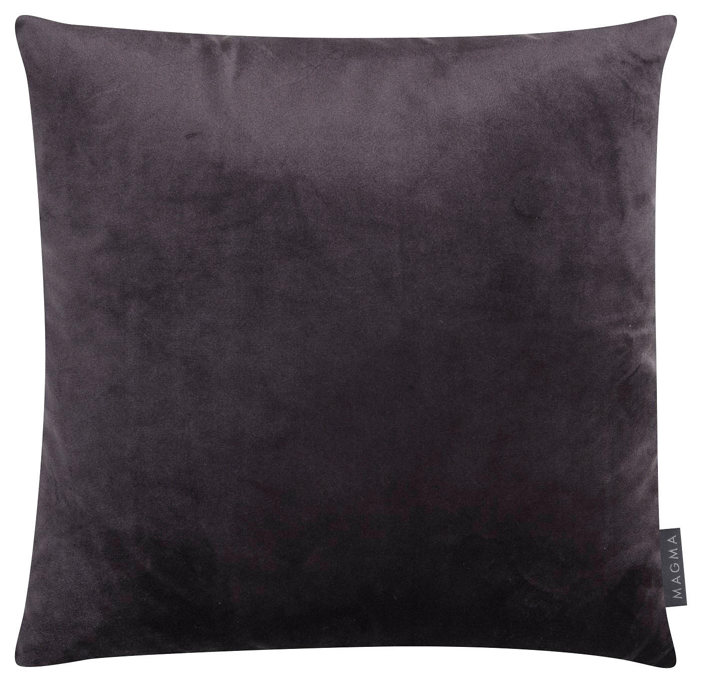 KISSENHÜLLE Samt Uni - Anthrazit, Textil (40/40cm) - Magma Heimtexx