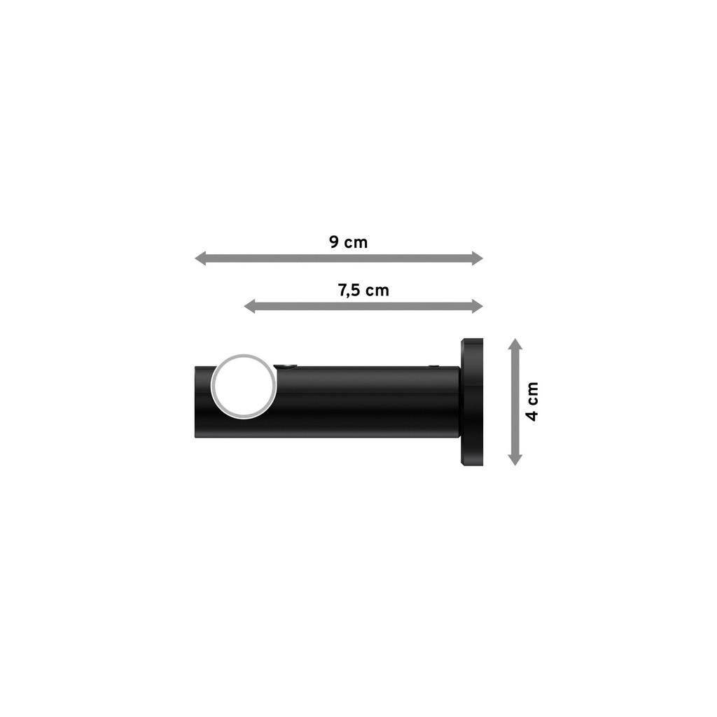 Thumbnail - Interdeco Gardinenstangen-Set, Schwarz, Metall, 140 cm, Wohntextilien, Gardinen & Vorhänge, Gardinen-Stangen