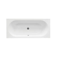 BADEWANNE Rechteck VITAE 150/75 + Schürze + Kopfstütze + Ablage Ablauf Füße - Weiß, Kunststoff (75/55.5/150cm) - bad land