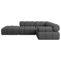 ECKSOFA modulares Sofa Felto-L1 - 285x190x70 cm Grau Bouclé - Grau, Holzwerkstoff/Textil (285/190cm) - ALTDECOR