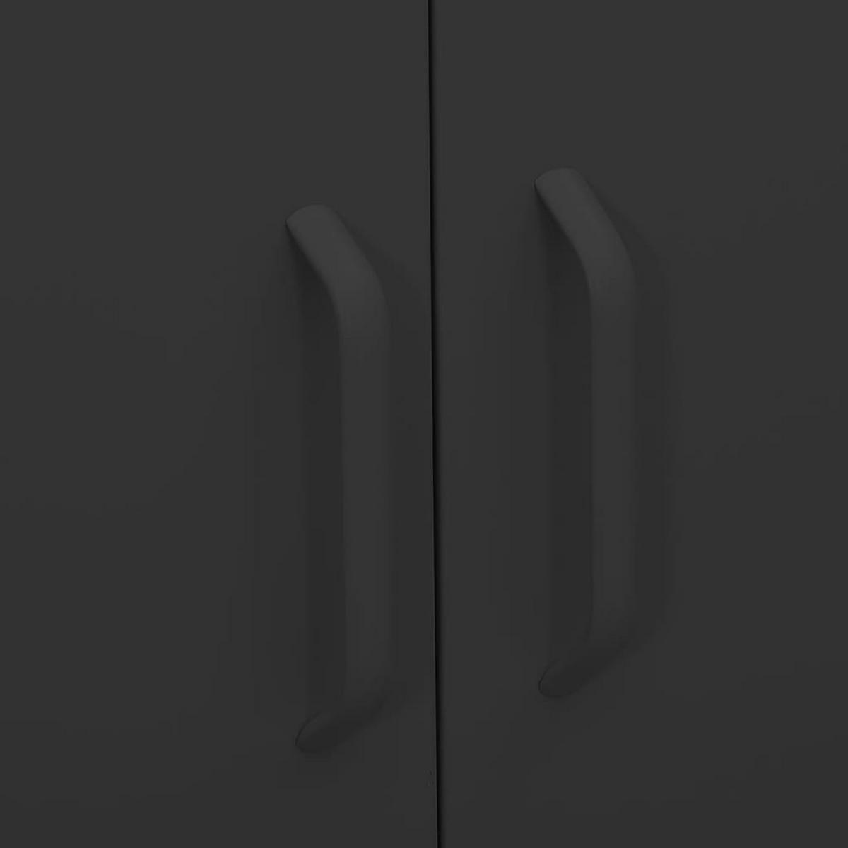 METALLSCHRANK Kevi Metall Anthrazit 80x35x101,5 cm Stahl - Anthrazit, Metall (80/101.5/35cm) - DELUKE