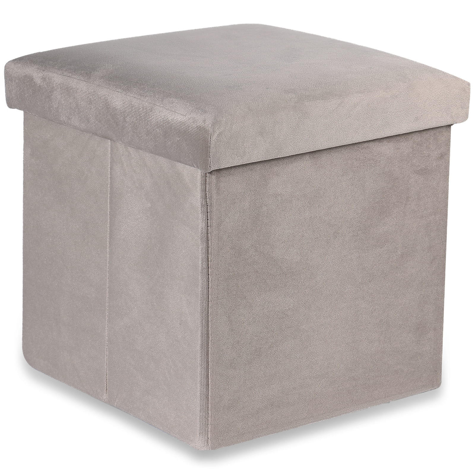 SITZBOX Cortona M Samt Beige - Beige, Textil (30/30/30cm) - Komodee