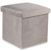 SITZBOX Cortona M Samt Beige - Beige, Textil (30/30/30cm) - Komodee