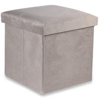 SITZBOX Cortona M Samt Beige - Beige, Textil (30/30/30cm) - Komodee