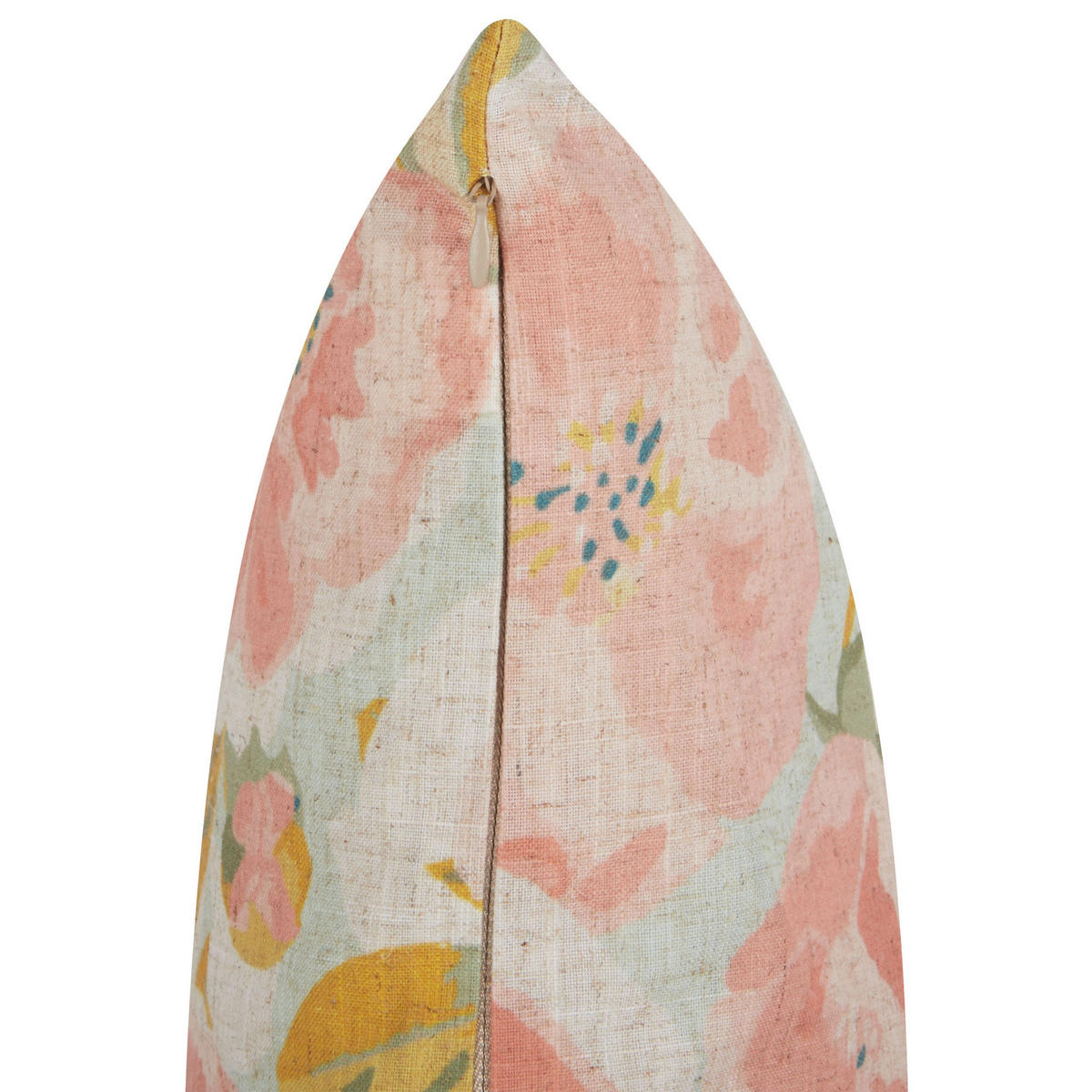 DEKOKISSEN 2er-Set Rosa 45/45 cm Zahriye - Blau/Pink, Textil (45/45cm) - Beliani