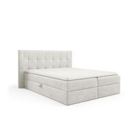 BOXBETT Martim Premium - Weiß, Holzwerkstoff/Textil (120/200cm) - Fun Möbel