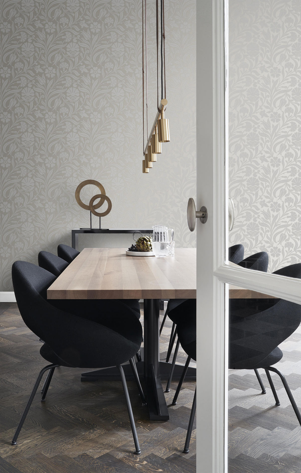 TAPETE Blumen 53 cm x 10.05 m - Pink, Papier (53/1000cm) - Origin Wallcoverings