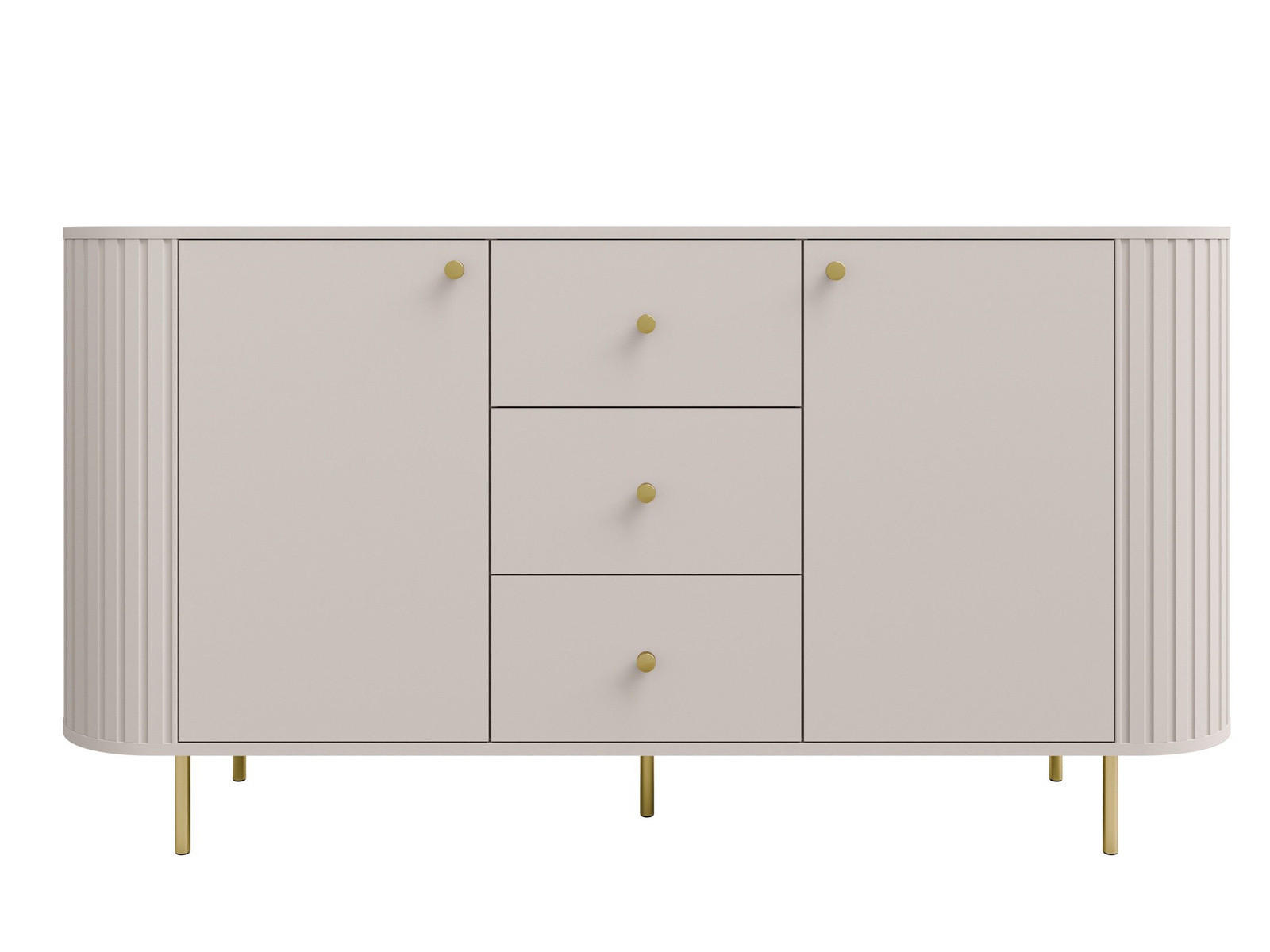 KOMMODE mit Schubladen beige OVI - Beige, Holzwerkstoff (165/85/42cm) - Compleo24
