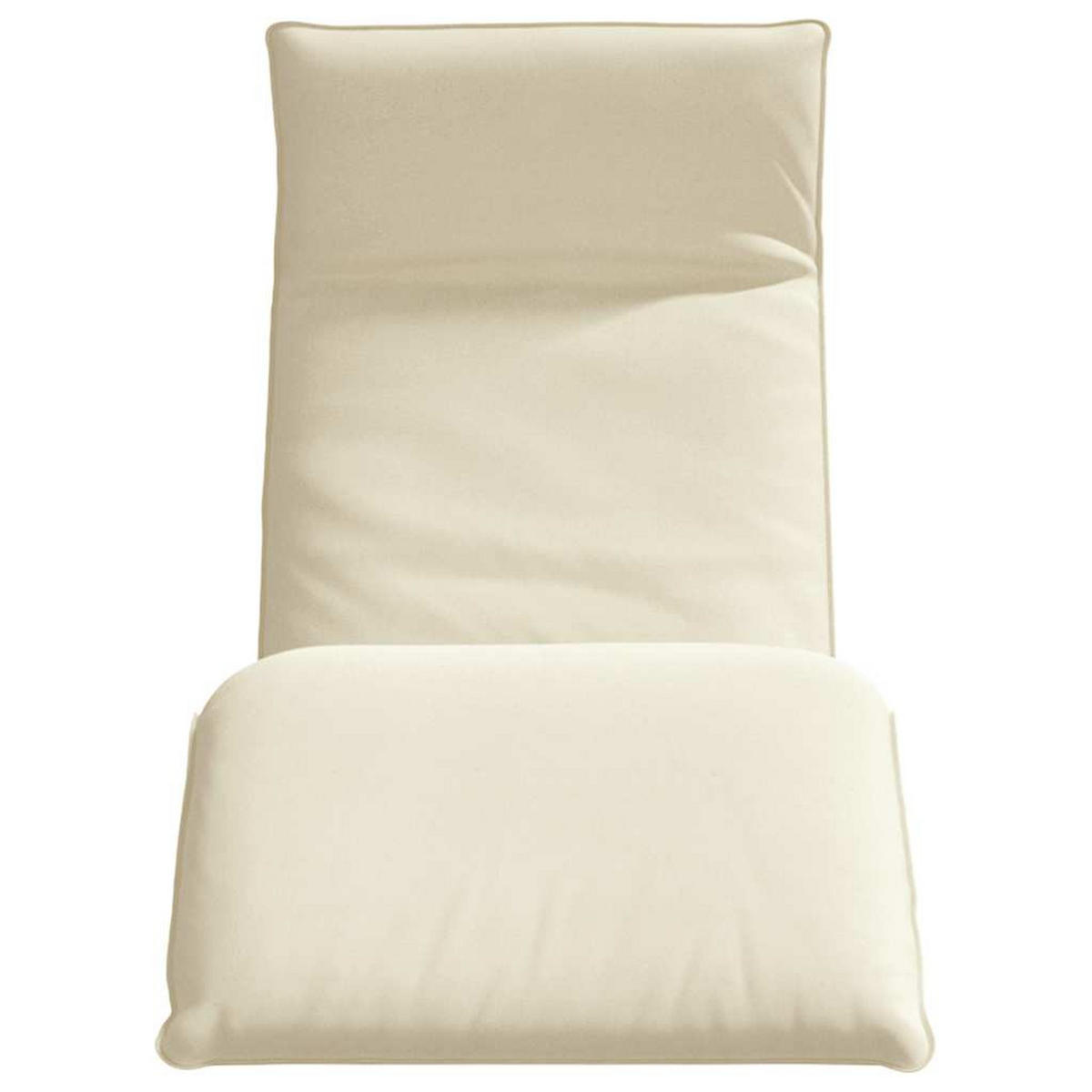 SONNENLIEGE Klappbar Creme 175/54/8.5 Cm Oxford-Gewebe - Creme, Textil (175/8.5/54cm) - vidaXL