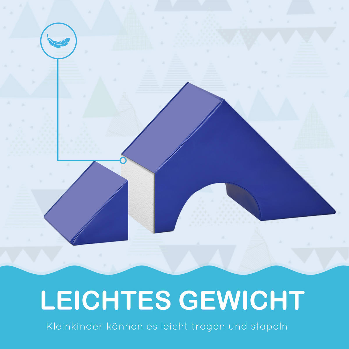 BAUSTEINSET - Multicolor, Kunststoff (25/25cm) - HOMCOM