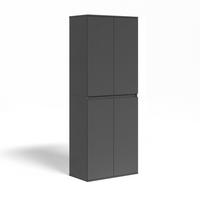 KLEIDERSCHRANK Claus Anthrazit 74 x 191.5 cm mit 4 Türen - Anthrazit, Holzwerkstoff (74/191.5/40cm) - Vicco