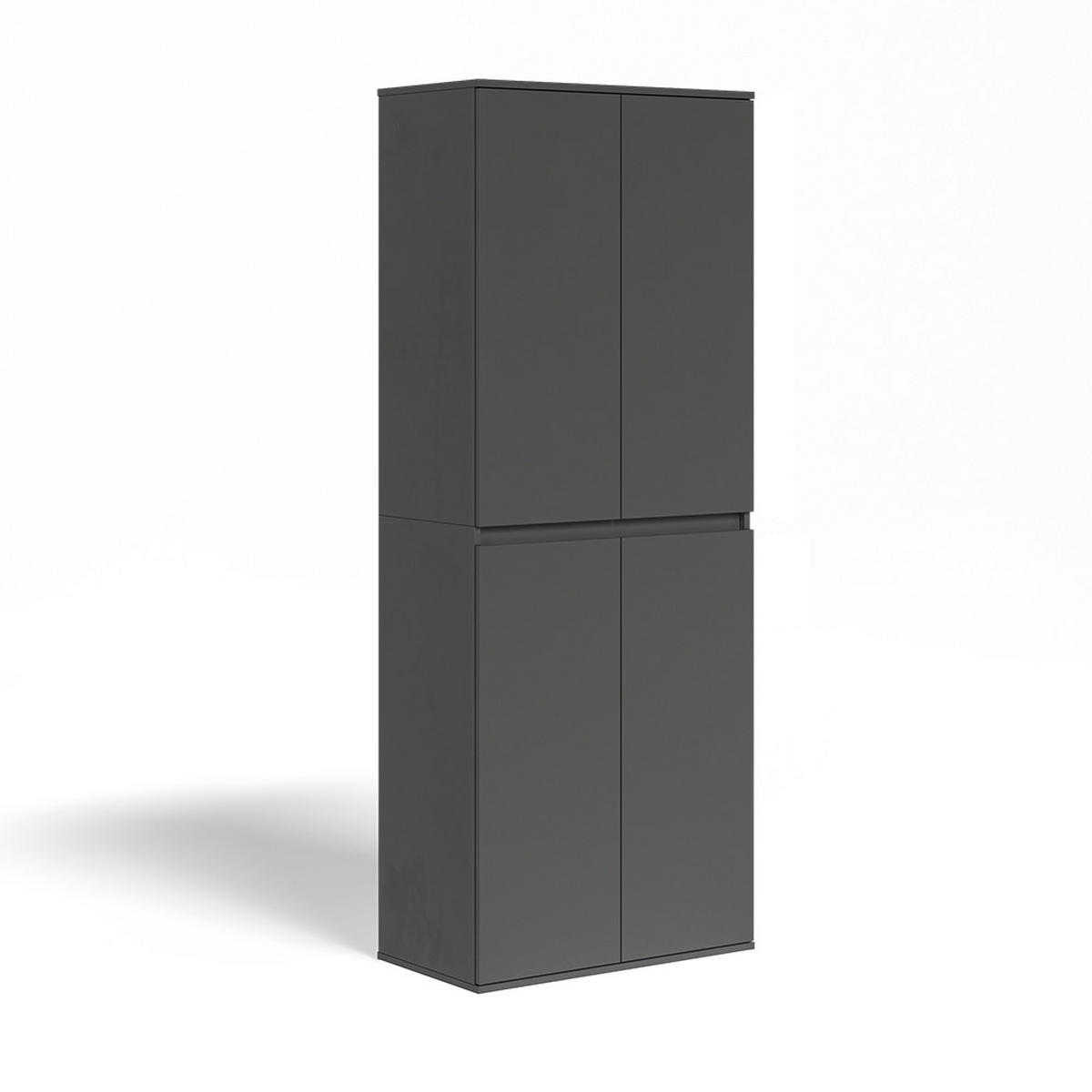 KLEIDERSCHRANK Claus Anthrazit 74 x 191.5 cm mit 4 Türen - Anthrazit, Holzwerkstoff (74/191.5/40cm) - Vicco