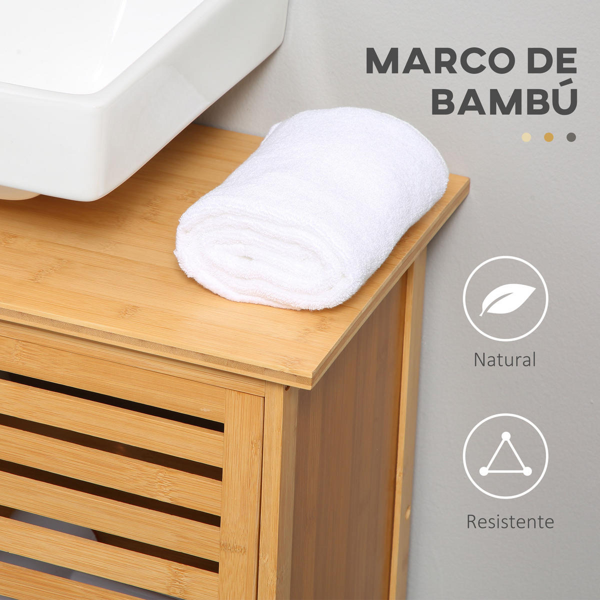 HÄNGESCHRANK Naturholz 1 Stück - Beige, Kunststoff (66/61.5/29cm) - GiPP