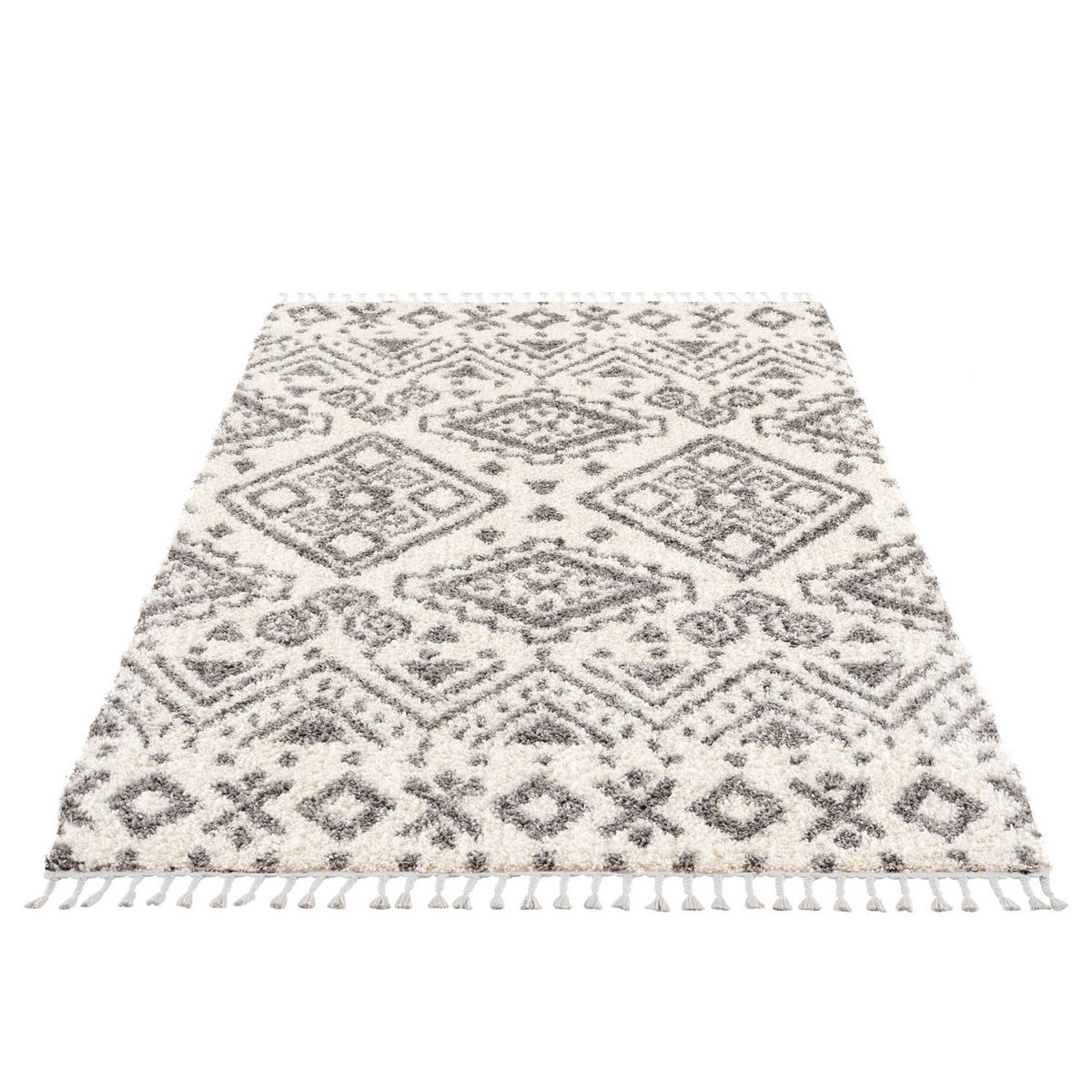 HOCHFLOR-TEPPICH Pulpy 541 Creme 200x290 cm - Creme, Textil (200/290cm) - carpet city