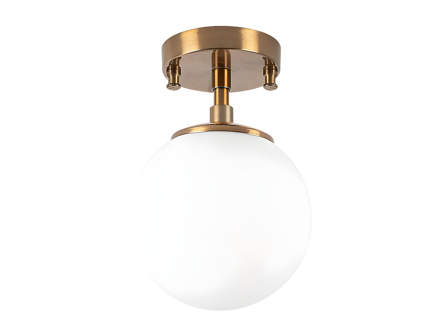 DECKENLEUCHTE - 15 cm x 15 cm - Metall - Goldfarben - DAMAR - Goldfarben, Metall (15/15/23cm) - Vente-Unique