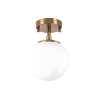 DECKENLEUCHTE - 15 cm x 15 cm - Metall - Goldfarben - DAMAR - Goldfarben, Metall (15/15/23cm) - Vente-Unique