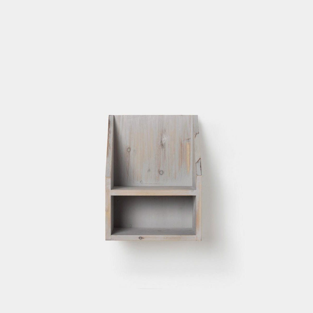 SCHWEBENDER NACHTTISCH Folk Grau 36 cm x 18 cm - Grau, Holz (36/18/25cm)