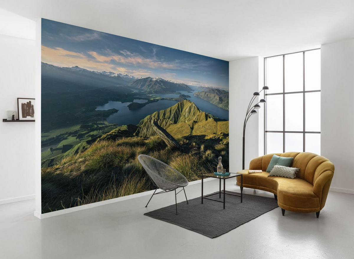 FOTOTAPETE Landschaft 450 x 280 cm - Grün, Papier (450/280cm) - Sanders & Sanders