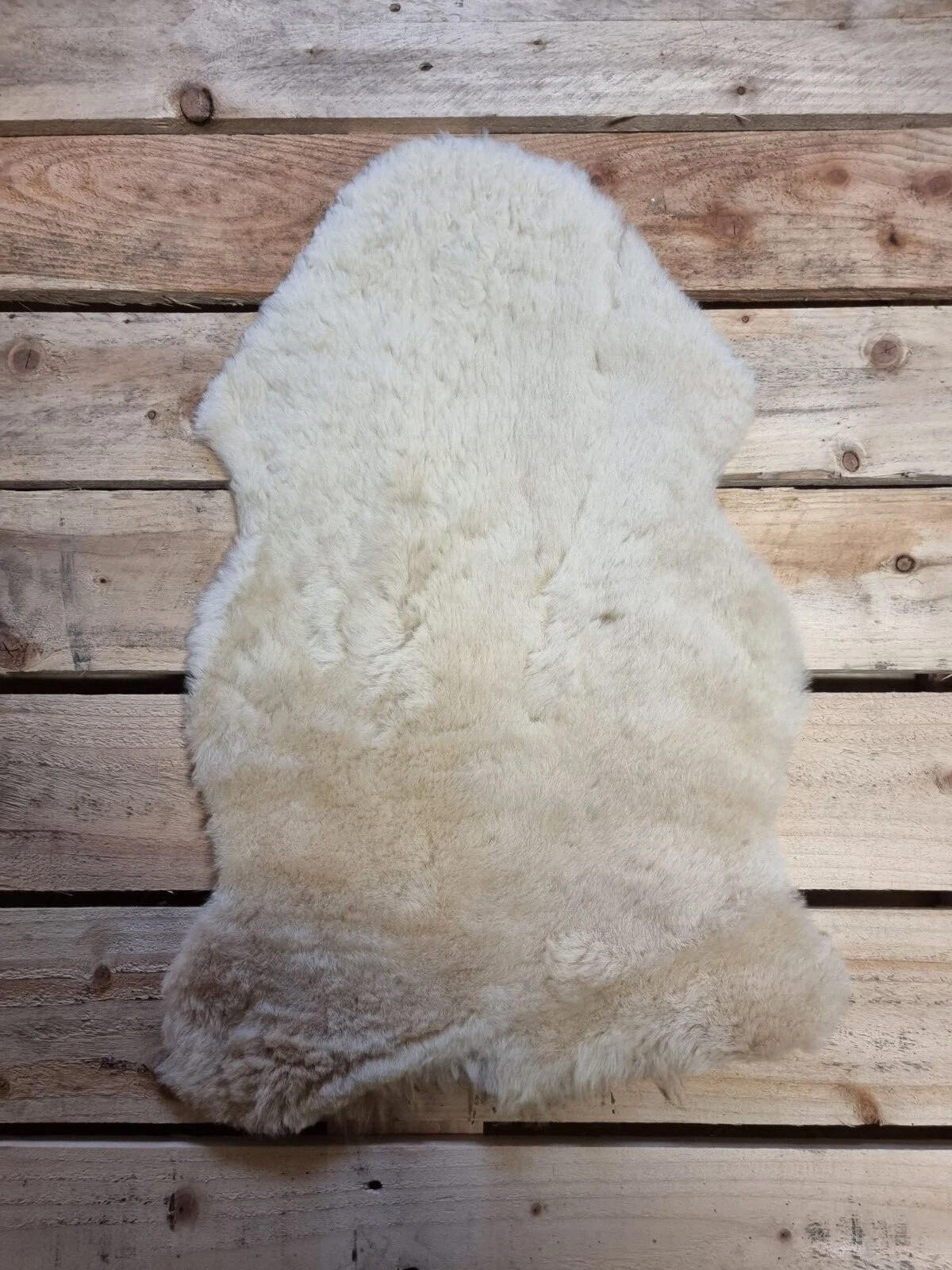 SCHAFFELL Lammfell 2. Wahl Hell geschoren ca. 95 cm - Beige/Creme, Fell (50/95cm) - Provellus