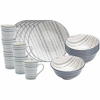 FRÜHSTÜCKS-SET Sendai Ranke grau 18er Set - Grau, Keramik (1/1/1cm) - Ritzenhoff Breker