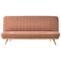 SCHLAFSOFA 2-Sitzer Stoff Goldbraun Kalfafel - Goldfarben/Braun, Textil (191/84/73cm) - Beliani