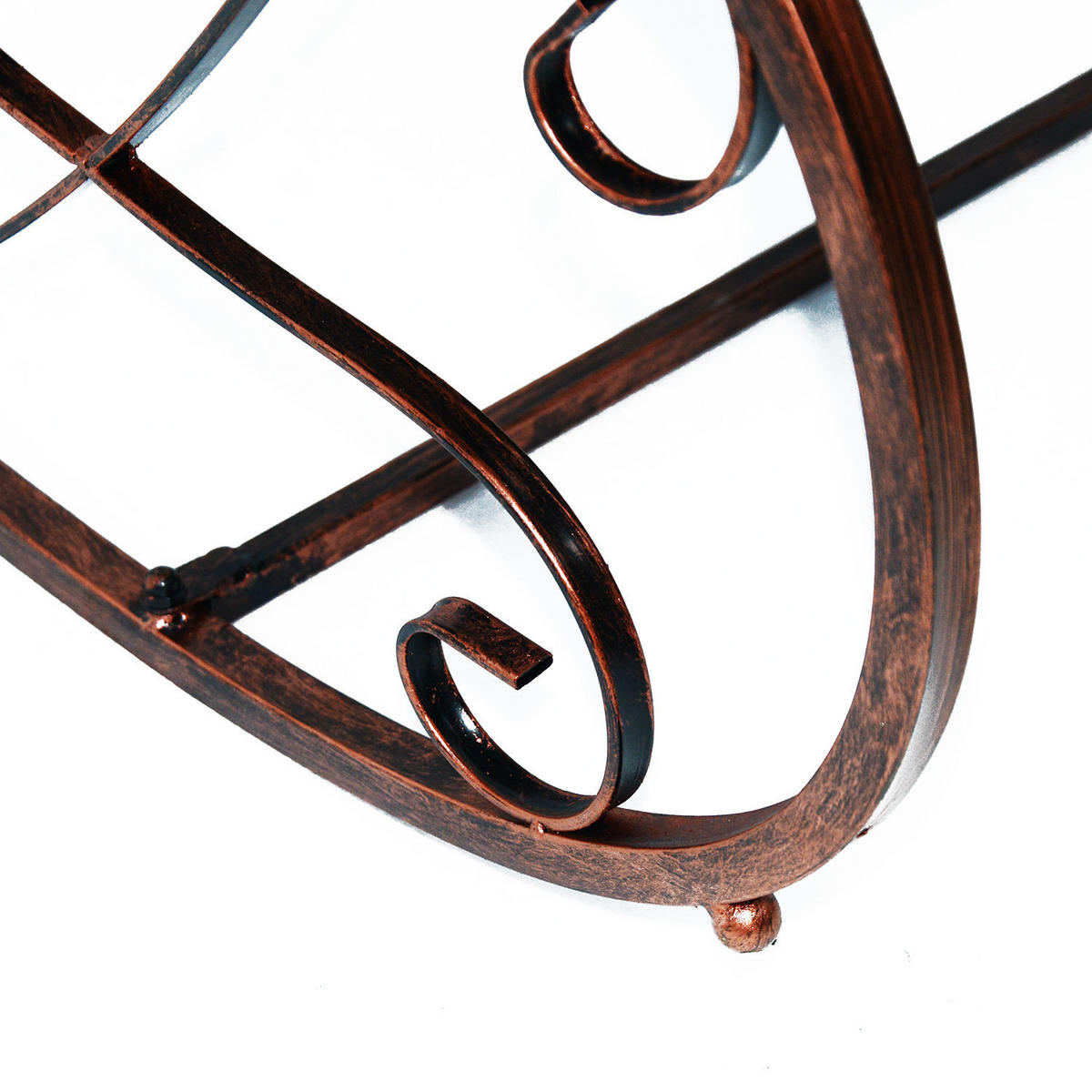GARTENSTUHL, 2-Sitzer, Metall, 61 x 79 x 90 cm - Bronzefarben, Metall (76/90/61cm) - Outsunny