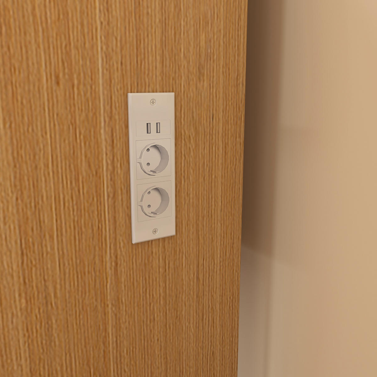SCHMINKTISCH in Naturfarben Frisiertisch mit Hocker und LED, B60/H130/T36 cm für kleine Schlafzimmer und Wohnungen - Naturfarben, Holzwerkstoff (60/130/36cm) - STILVORA