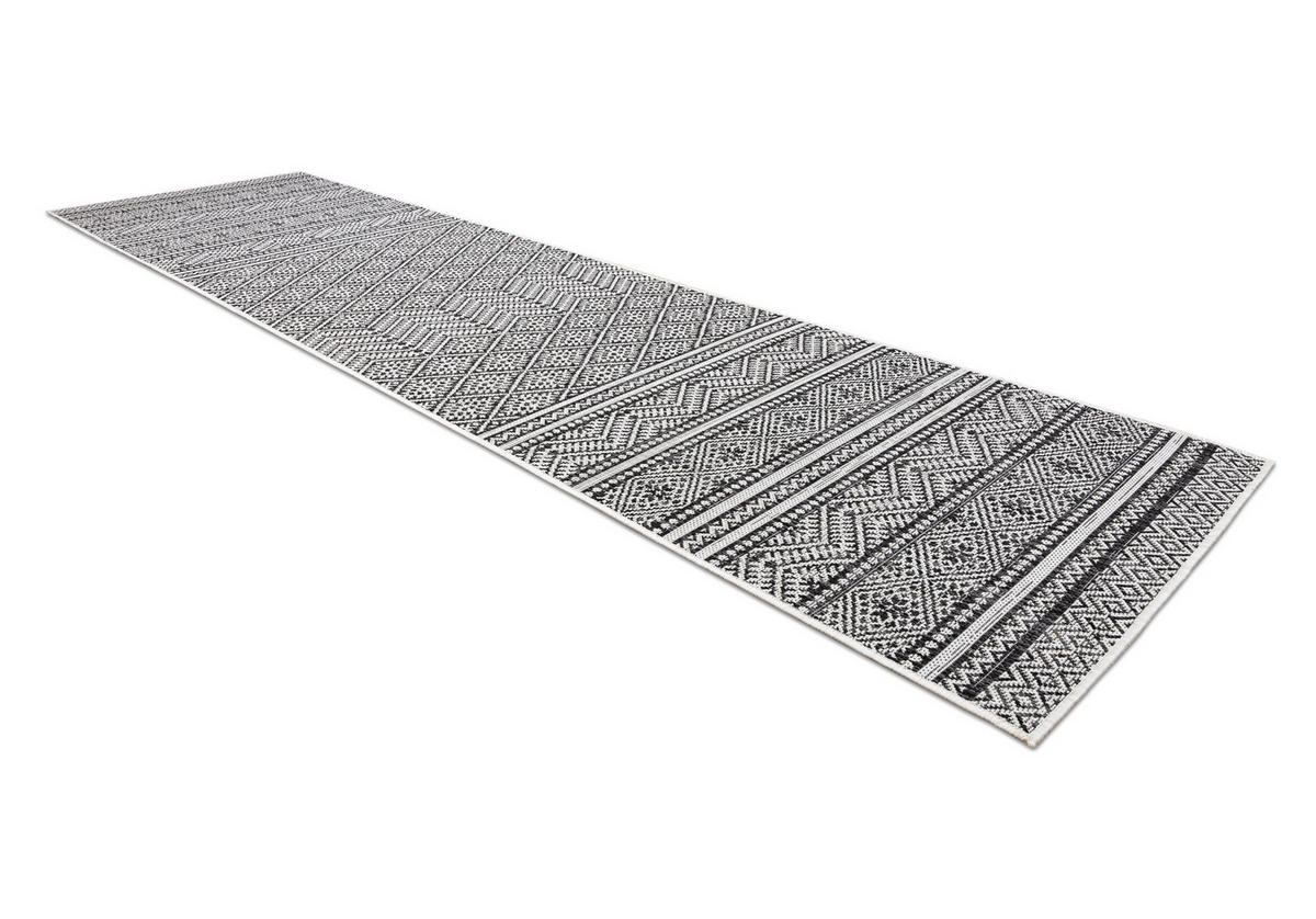 TEPPICH Sion 60/250 cm - Schwarz, Textil (60/250cm) - rugsX